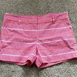 Vineyard Vines Pink and White Kids Patterned Shorts Girls SZ 14
